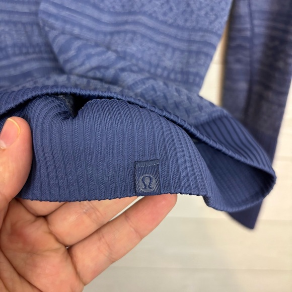 Lululemon Rest Less Pullover Hoodie Blue/White Size 6 - Picture 5 of 8